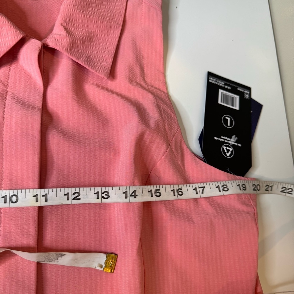 Avalanche Woven Adjustable Collared Shirt Tank Dress with Pockets size Large - Picture 7 of 10